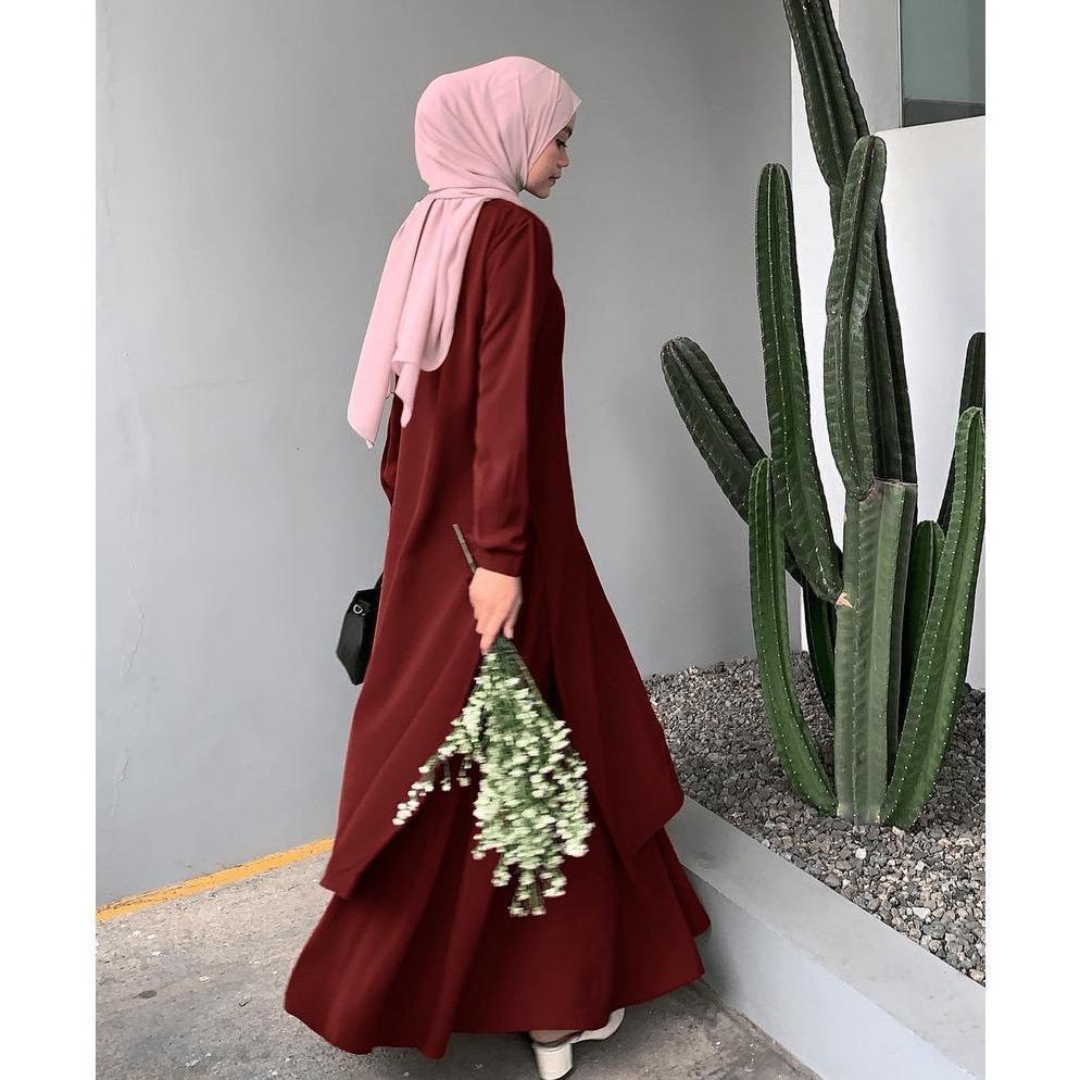 New Hanum Setelan Wanita Rok Tunik One Set Terbaru 2021 / Baju Wanita Muslim
