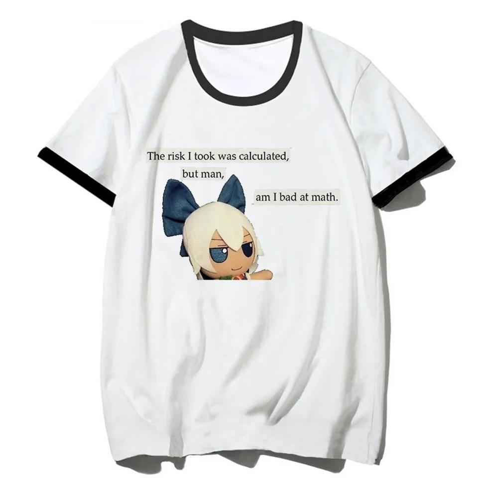 Touhou t shirt women Y2K anime streetwear Tee female comic y2k Japanese clothes