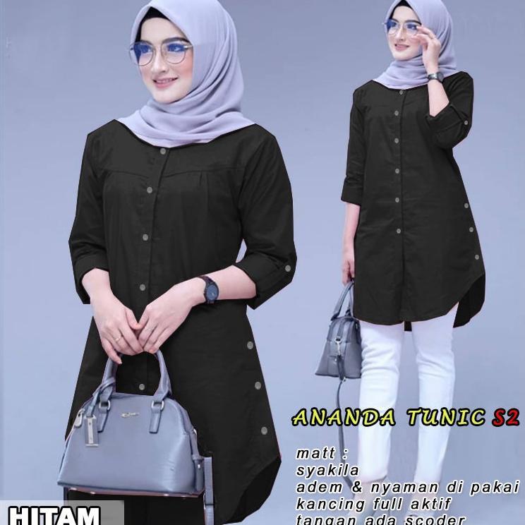 TERBARU Ananda Tunik S2 - Logo Smile (LS) - Ukuran M-3XL - New Arrival