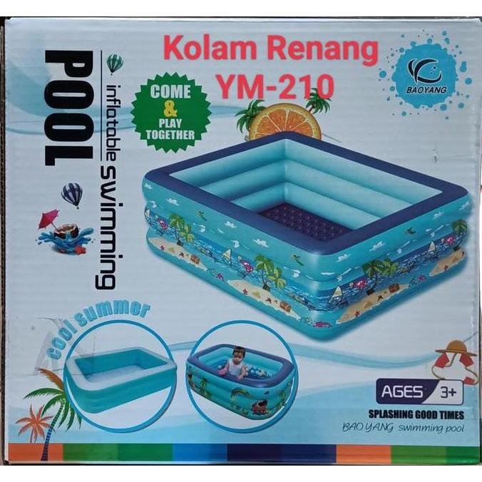 OISHION KOLAM RENANG ANAK/KOLAM MANDI BAYI POOL KOTAK 3 SUSUN