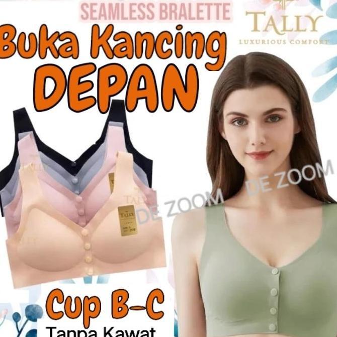 Tally 2118 Bh Menyusui Buka Kancing Depan Cup B-C Tanpa Kawat