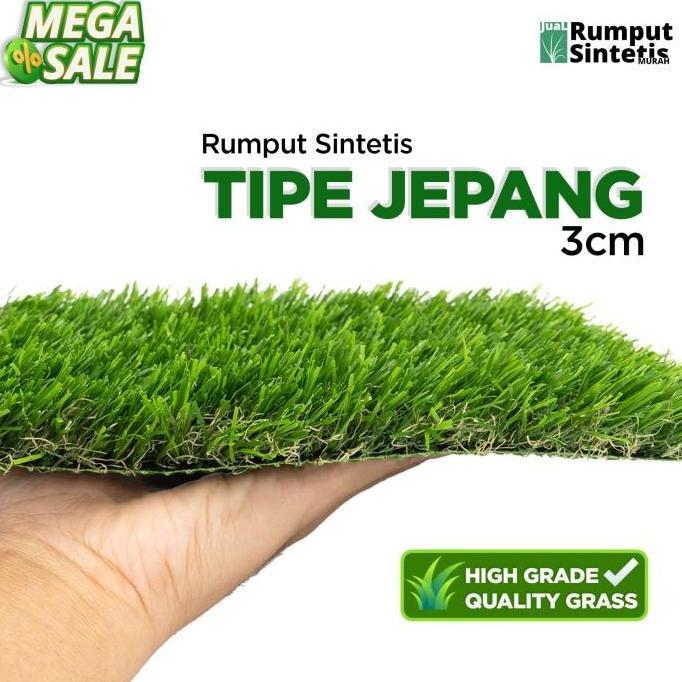 Karpet Rumput Sintetis, Rumput Palsu, Rumput Jepang 3cm