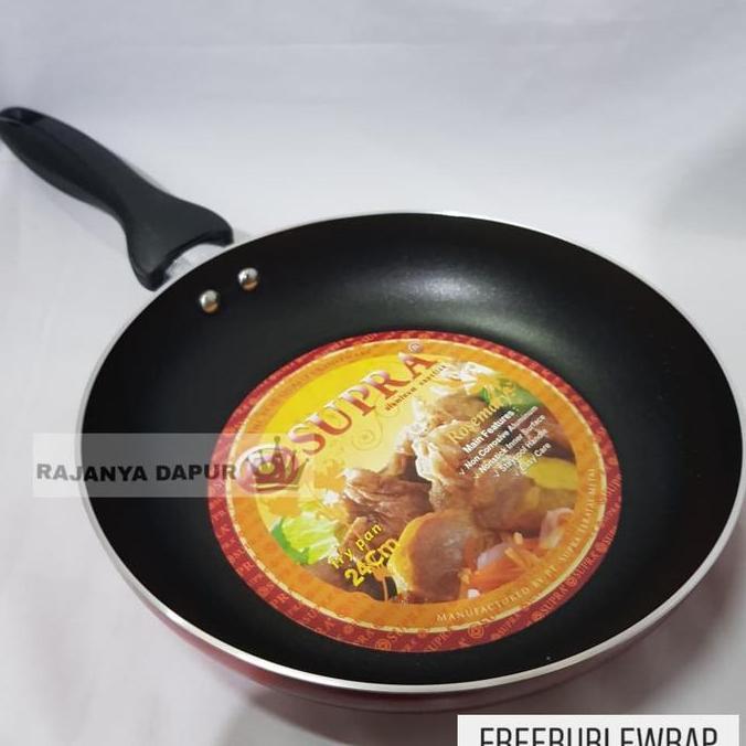 Wajan Dadaran Teflon Supra Ukuran 24 Cm - Wajan Teflon Supra - Frypan