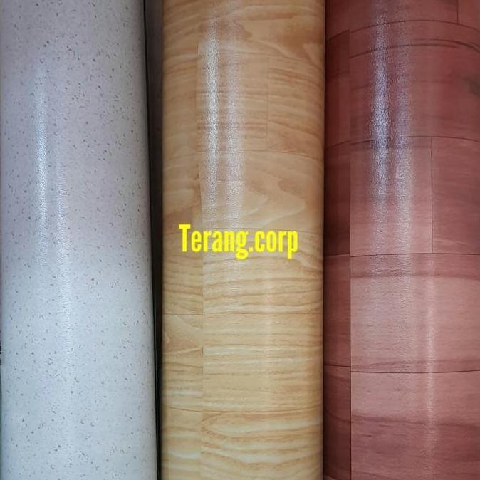 Karpet Vinyl plastik tebal kualitas Korea lebar 200 cm.