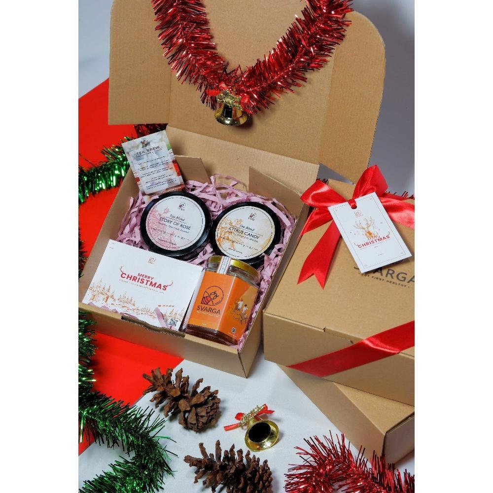 Hampers Parcel Gift Box Eksklusif Madu Artisan & Artisan Tea Blend A