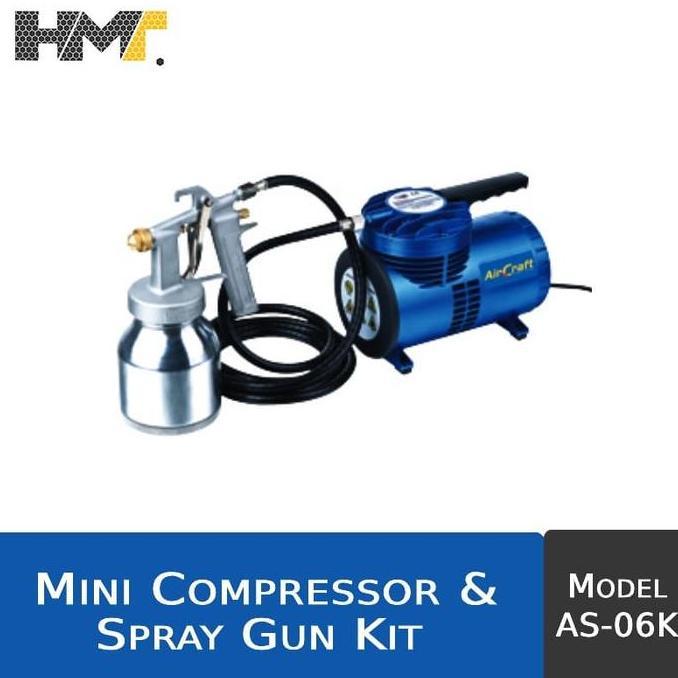 Kompresor Mini & Semprot Cat / Mini Air Compressor & Spray Gun Kit