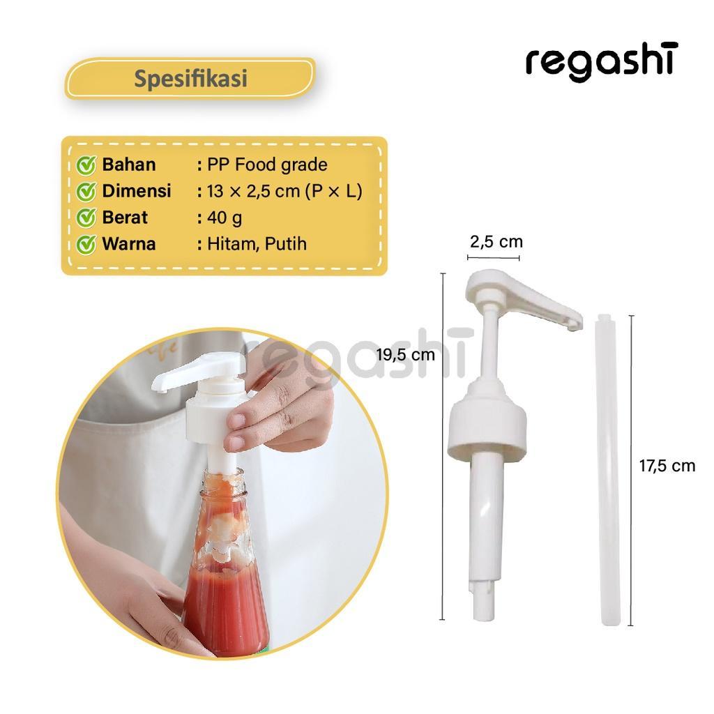 Regashi Pompa Botol Sirup | Pump Syrup | Pompa Botol | Pompa Sirup | Sirup Monin