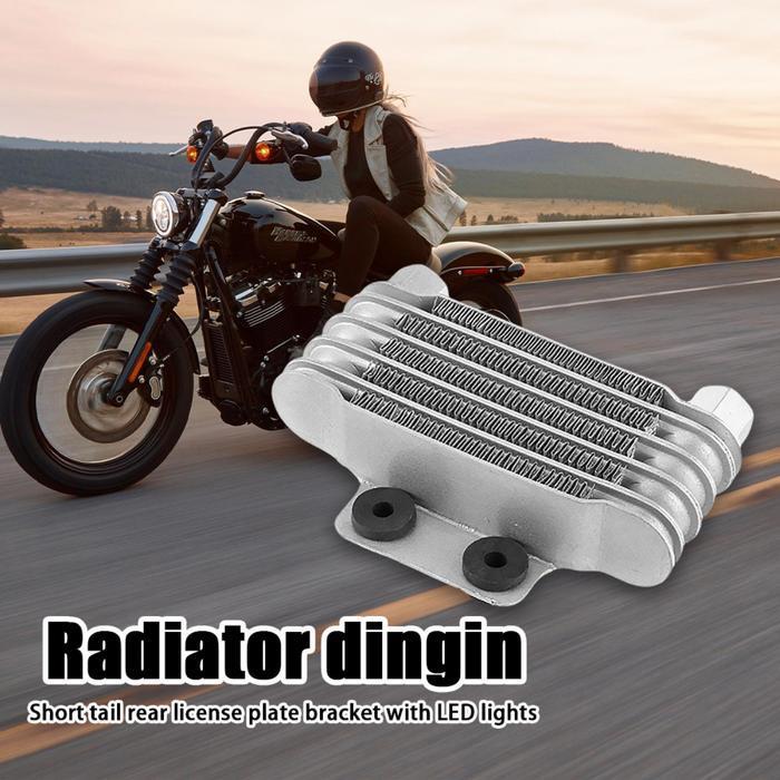 Paduan Pengganti Radiator Pendingin Oil Mesin 5 Baris Engine Oil Cooler Radiator Untuk Motor 125-250