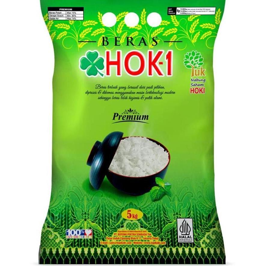 beras hoki premium 5kg/ hoki beras premium 5kg  Rice/ beras hoki 10kg AS