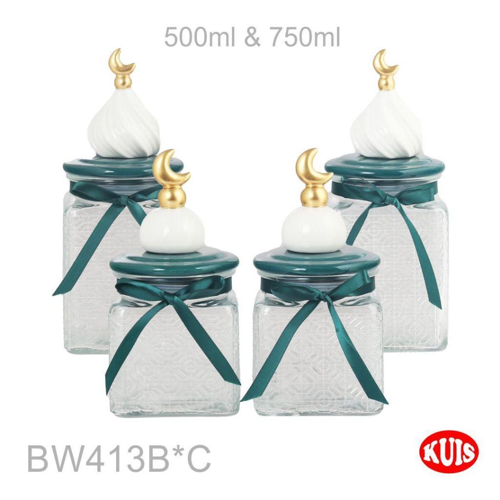 Je.Id Toples Lebaran Cantik Toples 1 Set Lengkap Toples Kaca Toples Kue Lebaran Set Mewah 2024 Tople