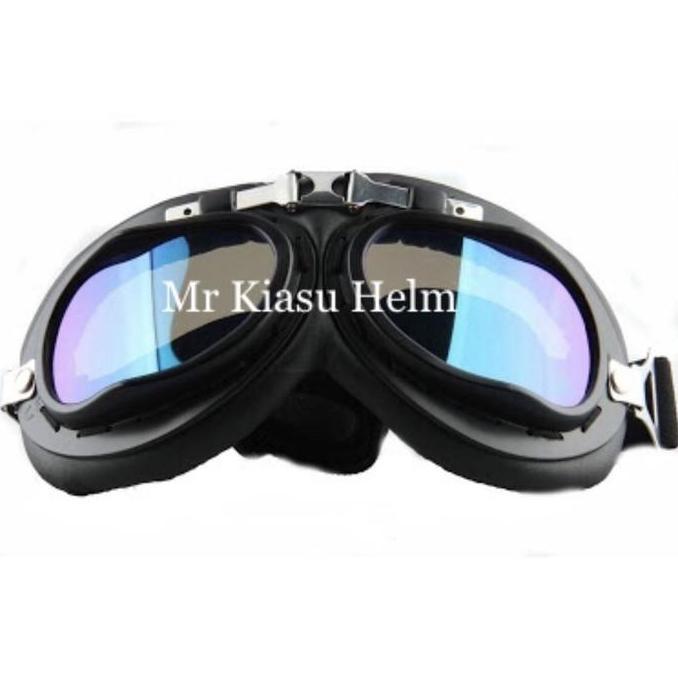 goggle kaca mata helm cakil HBC Pilot Retro Classic kacamata SNAIL