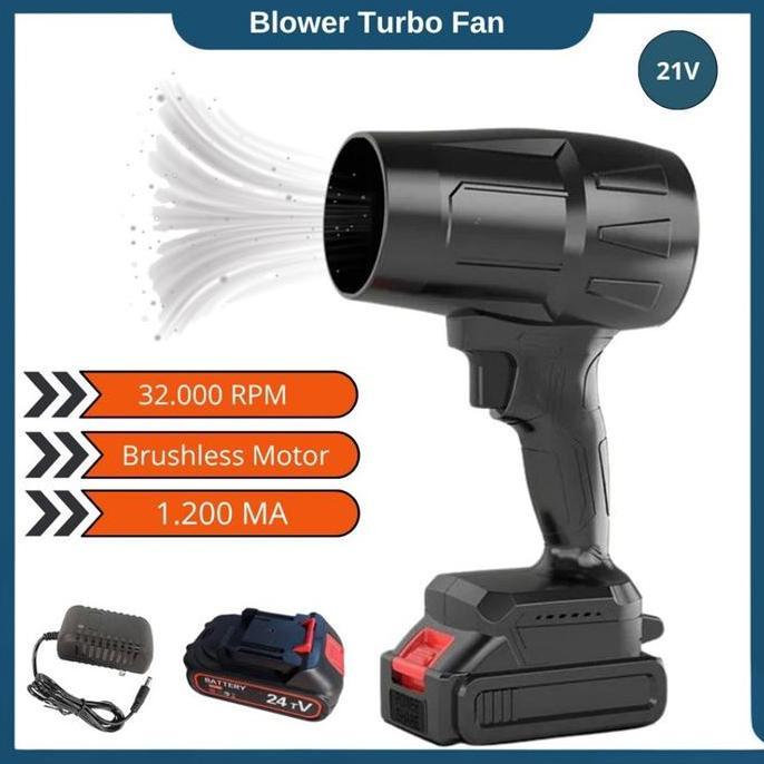 Blower Angin Turbo Baterai Blower Mini Jet Fan Cordless Turbo JetFan