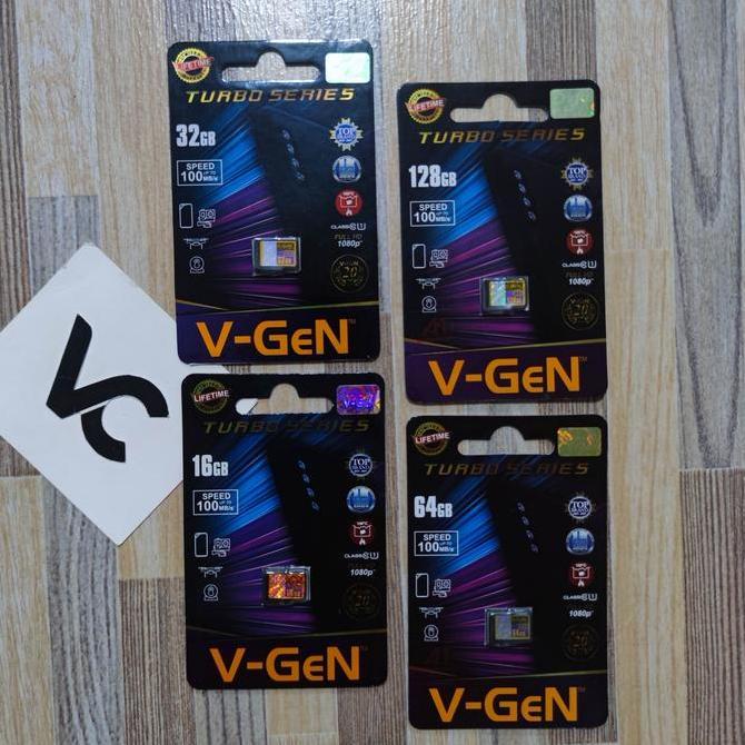 V-Gen Micro SD 16GB 32GB 64GB 128GB 256GB VGEN TURBO MicroSD Memori