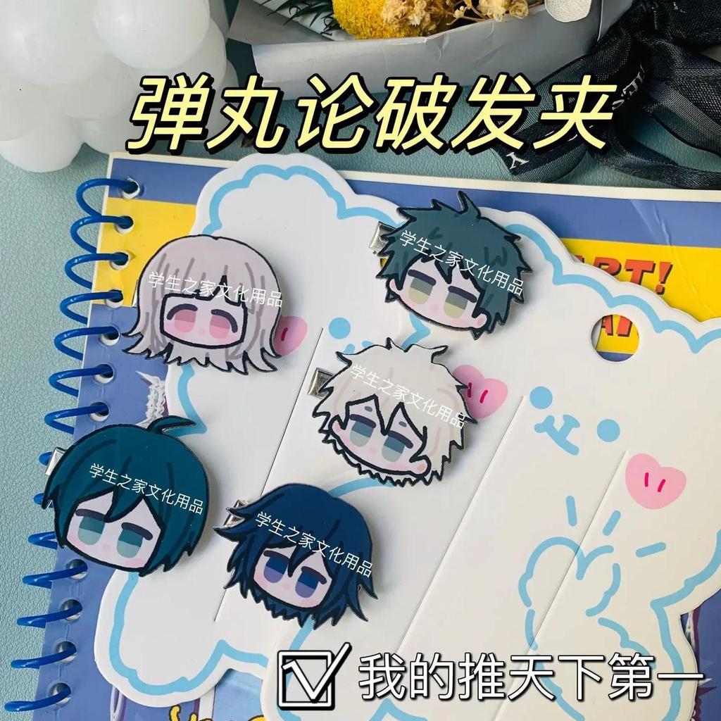 Anime Danganronpa Ouma Kokichi Hair Clips Cosplay Girls Hairpin Women Headwear Student Cartoon Hair 