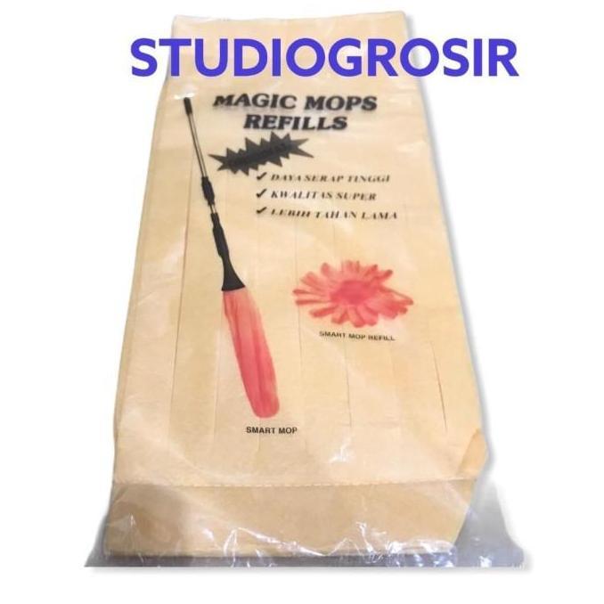 Refill Refil kain pel dorong kuning magic mop / smart mop Sunflower