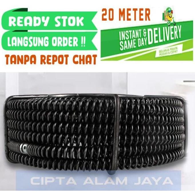 NEW Spiral 16MM untuk Mesin Pipe Drain Cleaner - 20 Meter