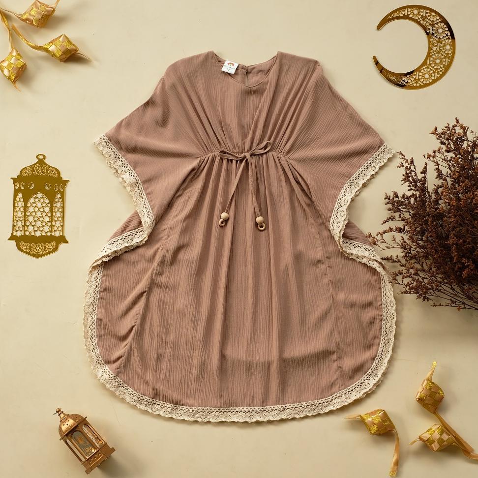 FAIRUZ APPAREL | AMEERA KAFTAN | Kaftan Anak Perempuan | Baju Anak Perempuan | Baju Bayi Perempuan M
