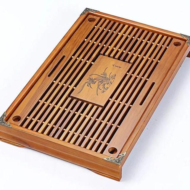 Meja Chines Tea Set Tray Pot Cangkir Teko Teh Cina Lukis Teratai