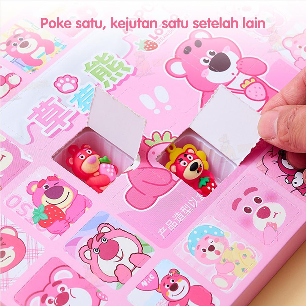 Edden Box Surprise Gantungan Kunci 40 Holes Mainan Boneka Blind Box Karakter Kartun