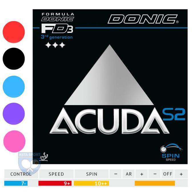 DONIC Acuda S2 Karet Pingpong Rubber Tenis Meja
