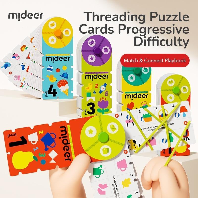 Mideer Match And Connect Playbook Mainan Edukasi Early Education Toys Anak Laki Laki Perempuan 3 Tah