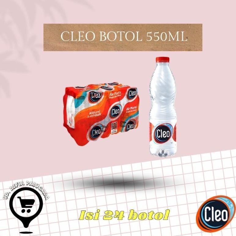 Cleo botol tanggung 550ml isi 24