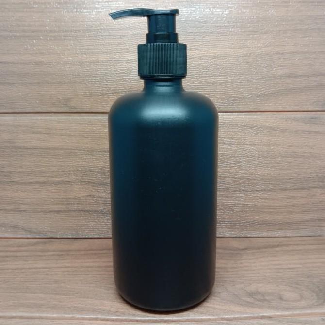 BOTOL PUMP 500ML HITAM / BOTOL 500ML PUMP LOTION / BOTOL SABUN 500ML