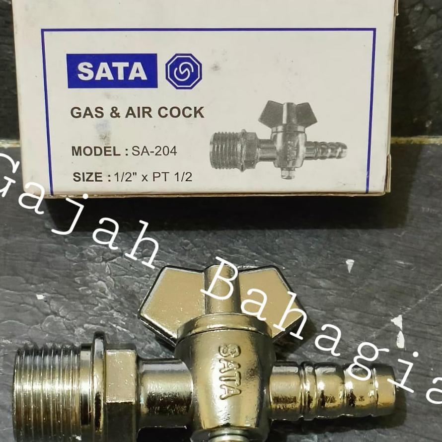 Kran Gas Single Lpg 1/2 Inch Air Cock Keran Kompor