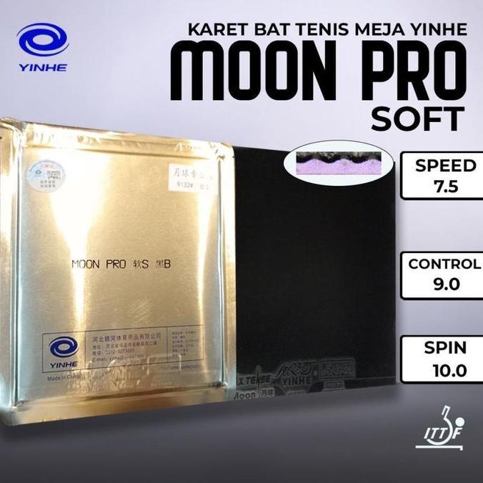 Karet Bet Pingpong Tenis Meja YINHE MOON PRO SOFT Original