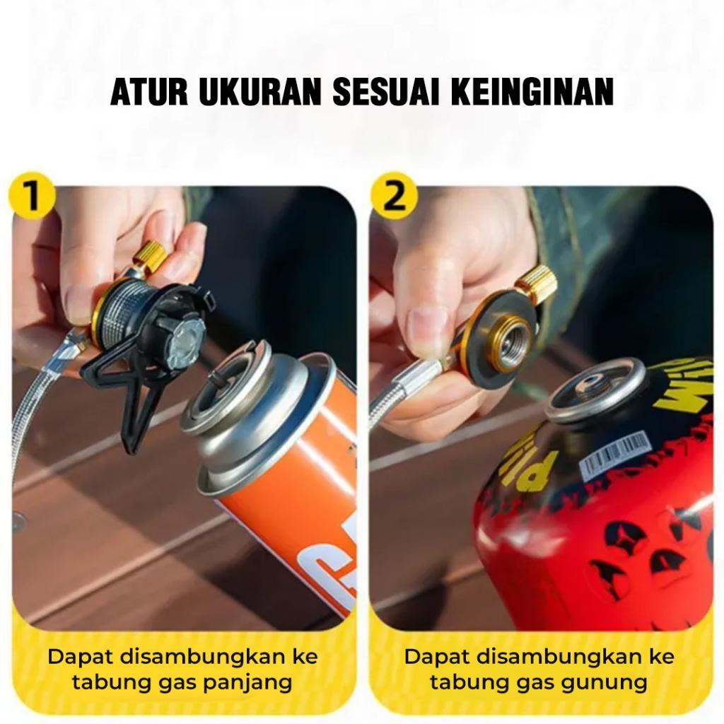 Bbak Kompor Gas Lipat Portable Outdoor Camping Stove / Kompor Lipat Portable Berkemah / Kompor Lipat