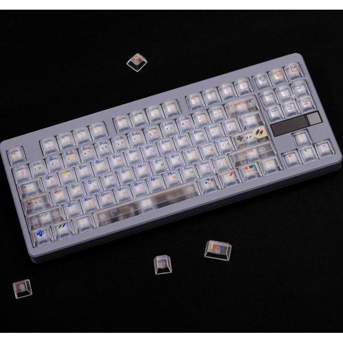 TERBARU - Keycaps PC SFC Retro Games Japanese Root Cherry Profile