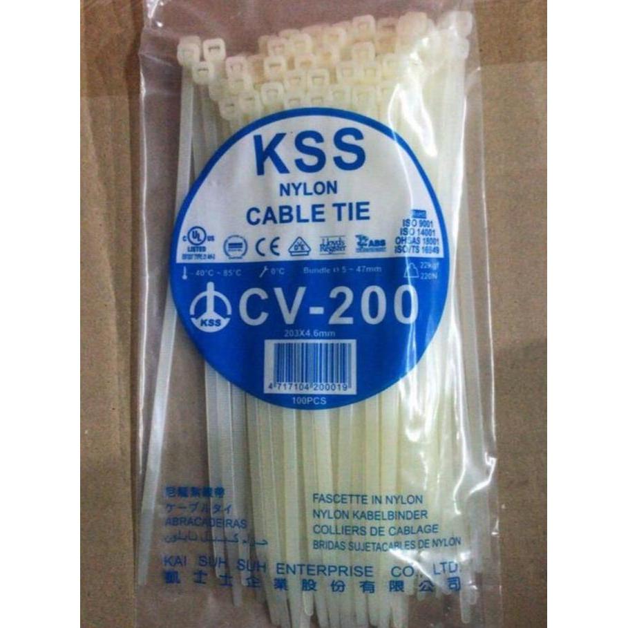 Dicdoc- Cable Ties 20Cm X 4.6 Merk Kss / Kabel Ties 20Cm X4.6Mm Kss Ikat Kabel