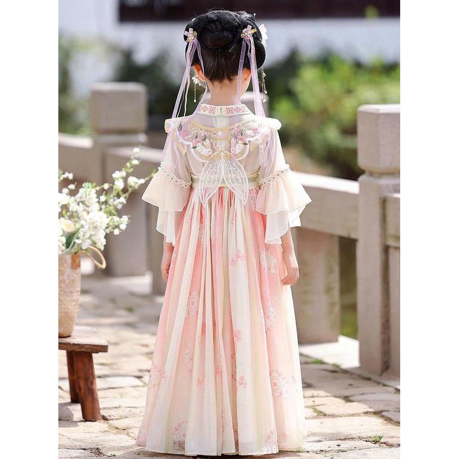 Termurah / Hot Sale Dress Hanfu Cheongsam Qibao Imlek Anak Remaja Perempuan Sabrina Peach, Purple