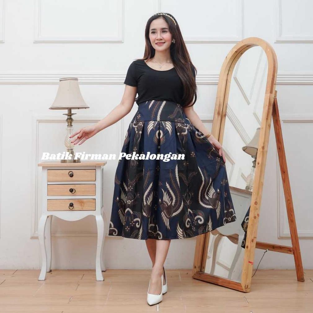 PRODUK TERBARU PREMIUM ROK BATIK PANJANG 7/8 WANITA DEWASA ROK KLOK PAYUNG HALUS