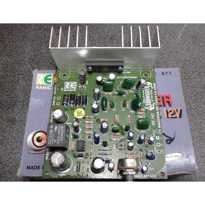 Kit Subwofer 12volt BAZOKA Smatr auto on off Tipe677