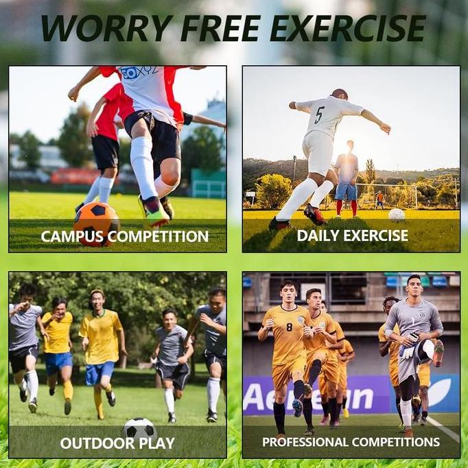 1set Deker Kaki Futsal Shin Guard Lakop Sepak Bola Futsal Pelindung Kaki Pelindung Lutut Futsal Kipe