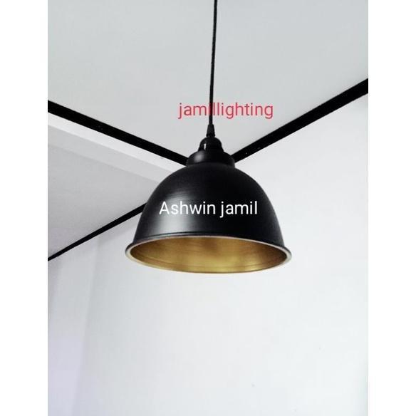 lampu gantung cafe kap industrial