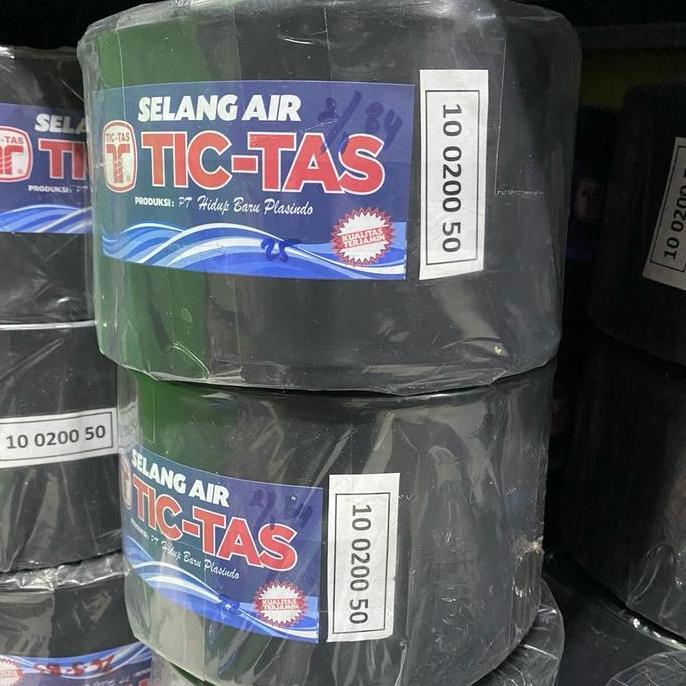 Grdwix- Selang Irigasi 2 Dim (10Cm) Merk Tic Tas - Pipa 2 Inci - Tebal 200 Micron Panjang 50 Meter -