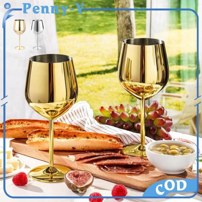 SOORIM Gelas Wine Goblet Stainless Red Wine Glass Goblet Gelas Minum Wine