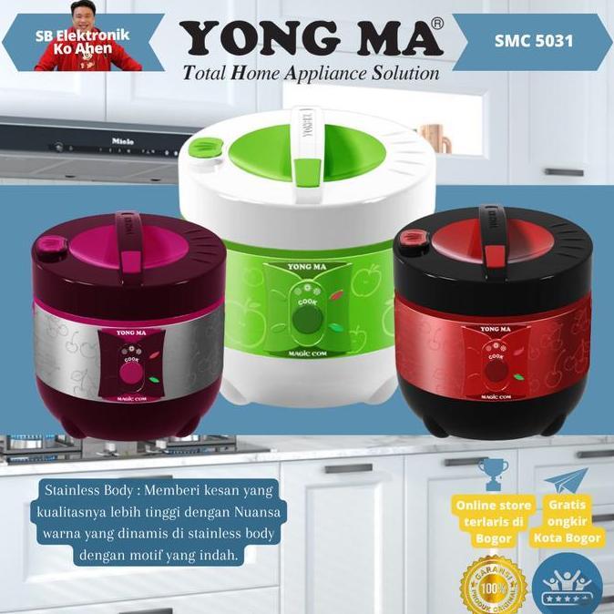 Yongma SMC-5031 Magic Com 3in1 Rice Cooker 1.8 Liter SMC 5031