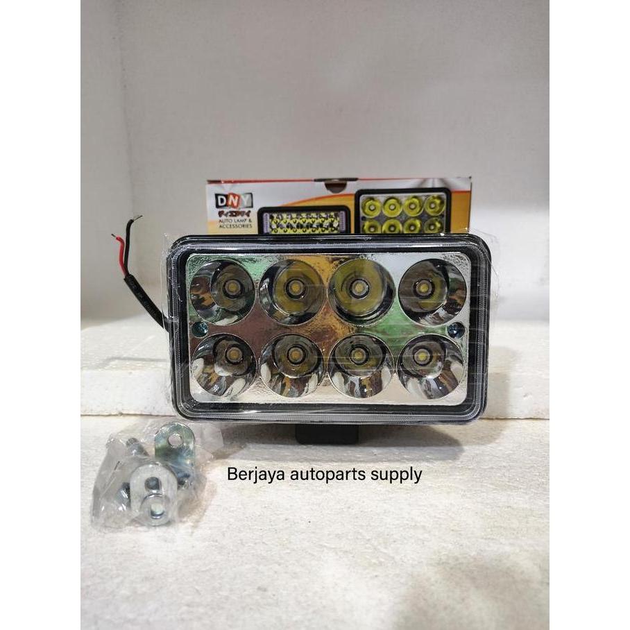 HARGA DISC - Fog Lamp / Lampu Kabut / Bemper LED Kotak Universal 12V-24V