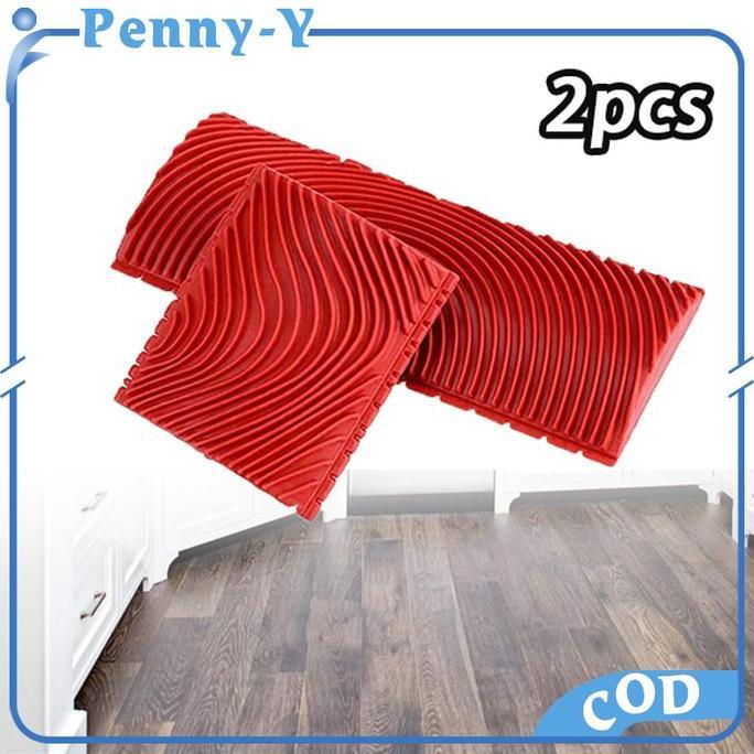 SOORIM Isi 2 Alat Motif Serat Kayu Kuas Cat Motif Kayu Bahan Karet Dinding Efek Corak Motif Kayu