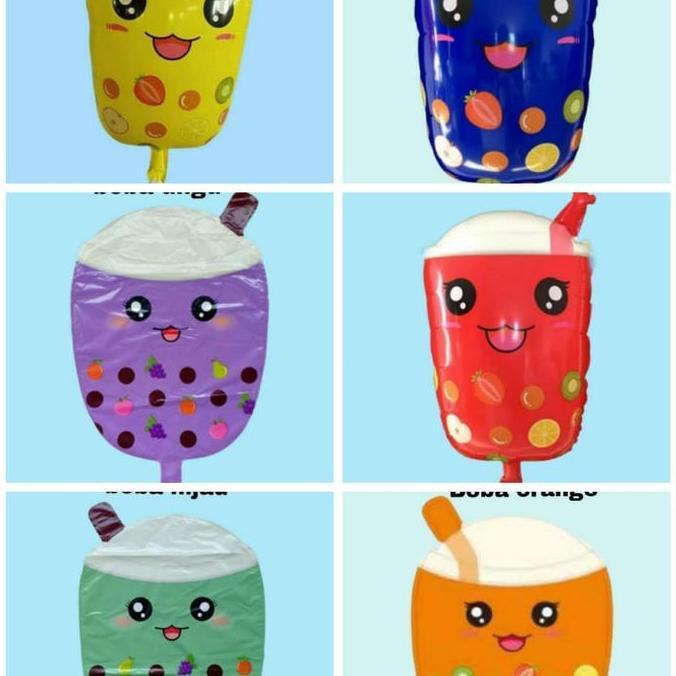 1pack (BALON GAS/FOIL/TERBANG/KARAKTER ) BOBA