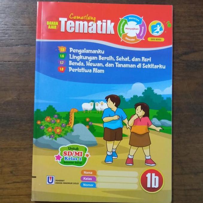 Buku LKS SD Tematik Terpadu kelas 1 Tema 5 6 7 8 (Jadi 1 Buku)