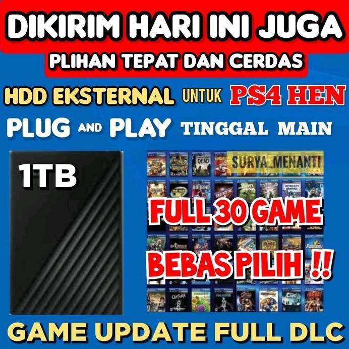 HDD EKSTERNAL PS4 HARDISK PS4 HEN GAME PS4 TERMURAH | HDD PS4 EXTERNAL KHUSUS PS4 JAILBREAK | HARDIS