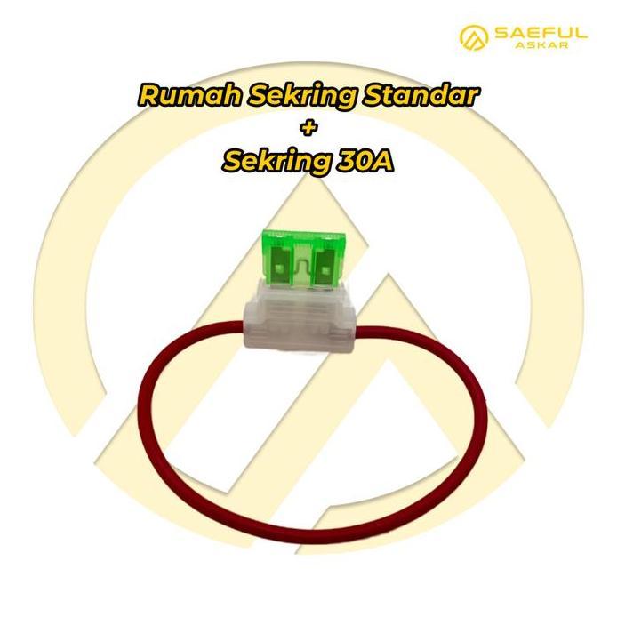 Box Sekring Sikring Fuse 30A dengan Kabel Sepeda Listrik