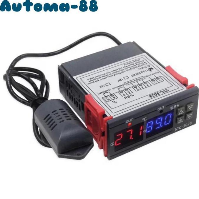 Indusprik- Stc-3028 Digital Humidity Temperature Controller Meter Ac 220V Stc3028