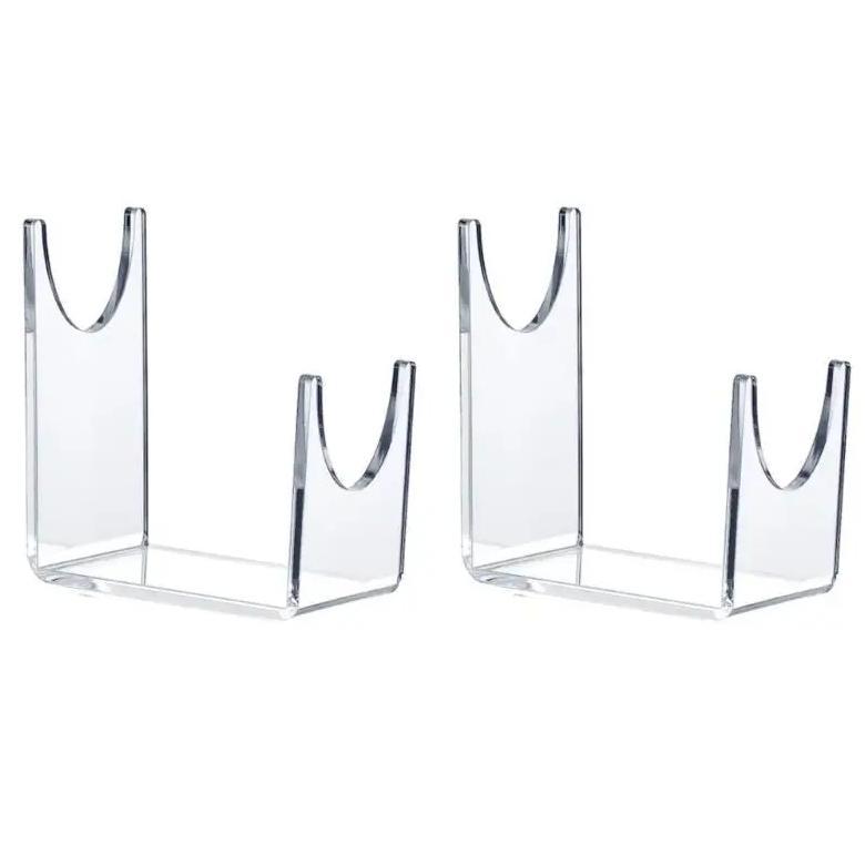 U1JB 2Pcs Shofar Stand Acrylic Shofar Display Stand Shofar Display Stand for Shofars