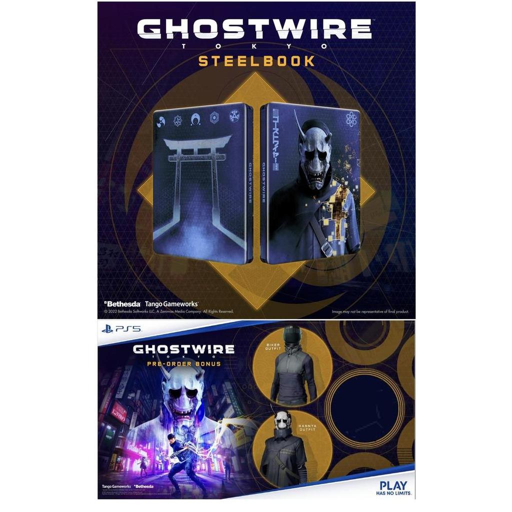 Pre Order PS5 Ghost Wire Tokyo (Bonus DLC & Steel Case-stock terbatas)