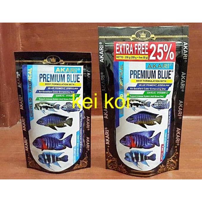 Fishboy- Akari Premium Blue & Red Cichlid Chiclid 250 Gram